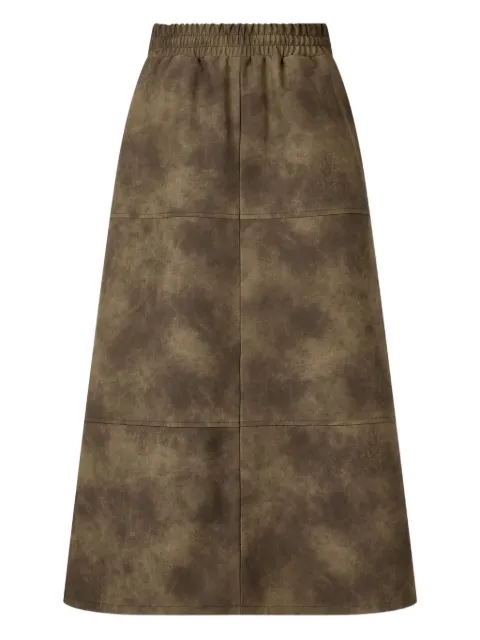 TOMBOY suede panelled skirt Brown 9105432117
