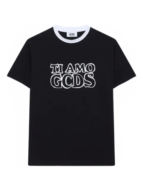 GCDS logo-print T-shirt Black B2CW2327JF1