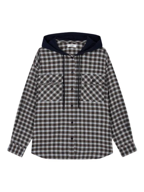 TOMBOY checked hoodie Green 9105421106