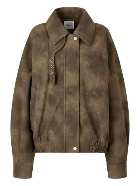TOMBOY faux suede bomber jacket Brown 9105461117