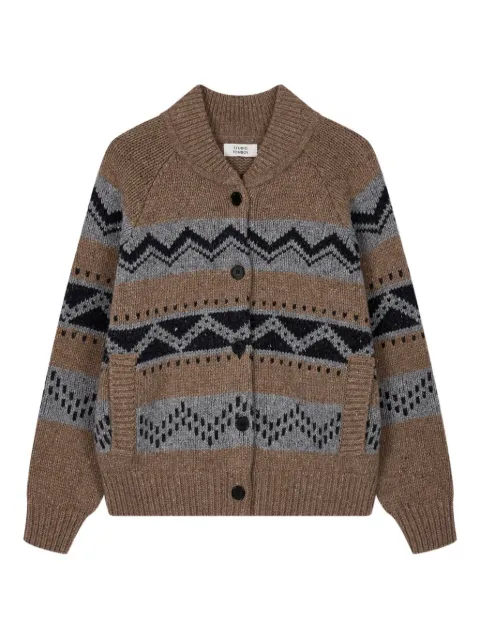 TOMBOY fair isle cardigan Brown 9105451121