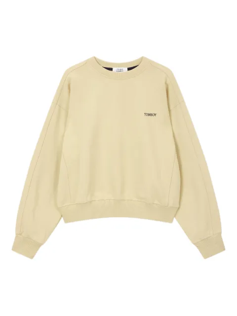 TOMBOY logo-embroidered sweatshirt Neutrals 9105322113