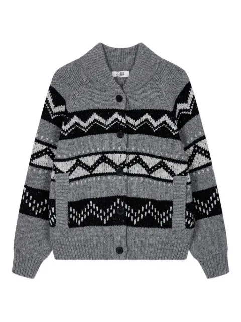 TOMBOY fair isle-knit cardigan Grey 9105451121