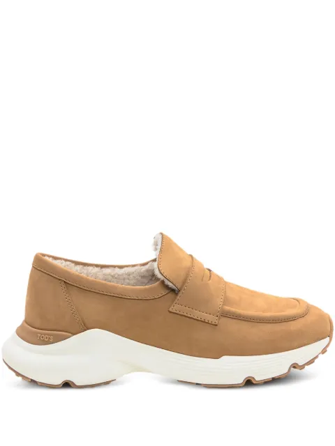 Tod's shearling-lined loafers Brown XXW54C0JR10UFQ