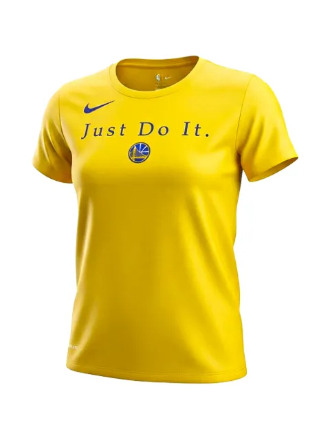 Nike NBA Golden State Warriors "Just Do It" Dri-Fit T-shirt Yellow AQ6037