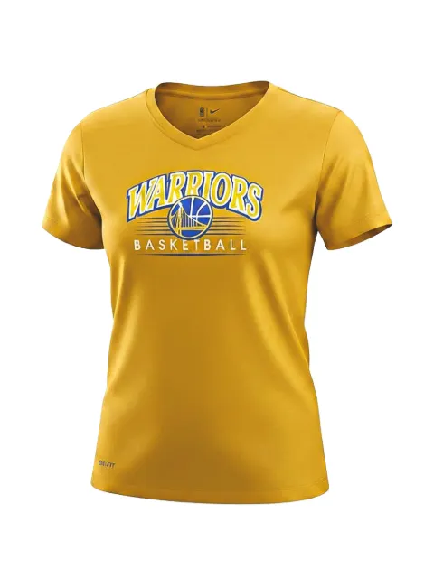 Nike x NBA Golden State Warriors V-Neck T-shirt Yellow AQ5919