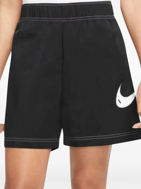 Nike Swoosh high-waisted loose shorts Black DM6752
