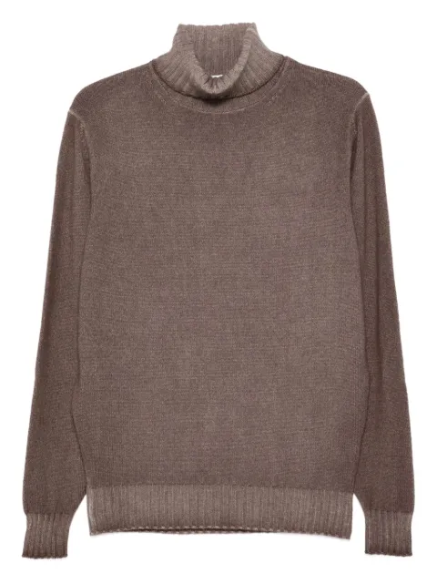 Filippo De Laurentiis roll-neck ribbed knitwear Brown DV3MLWC7RV