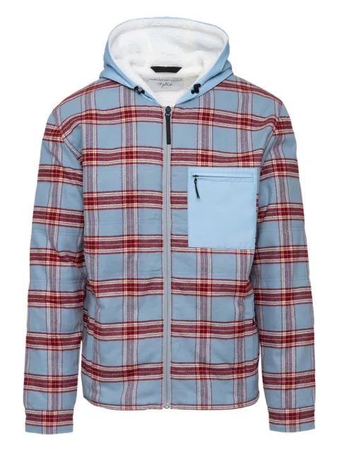 Aztech Mountain plaid hoodie Blue AM400263