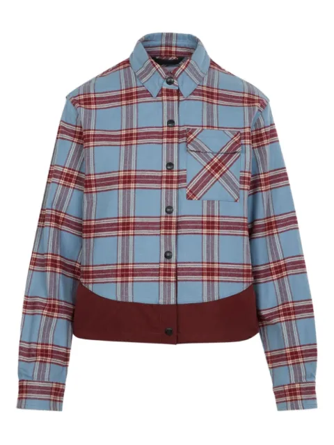 Aztech Mountain Loge Peak checked ski shirt Blue AMW40094