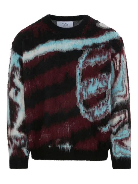 Aztech Mountain futuristic crew sweater Red AM400279