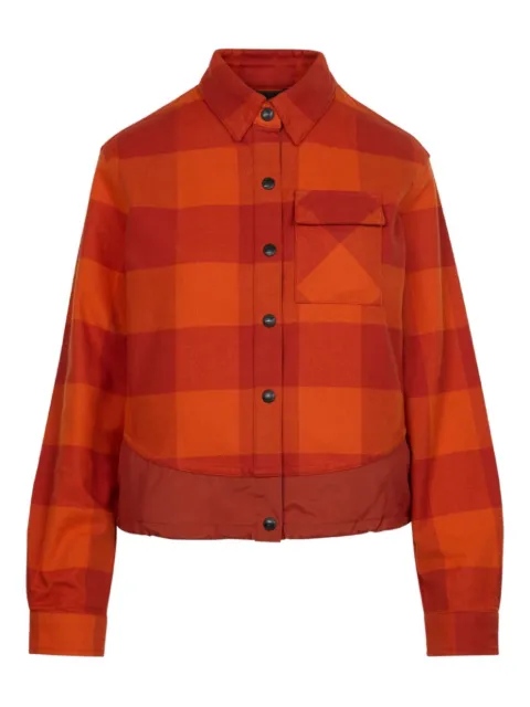 Aztech Mountain check pocket ski shirt Orange AMW40094