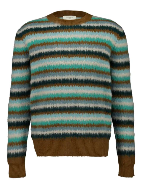 Piacenza Cashmere striped long-sleeve sweater Blue 1647553H