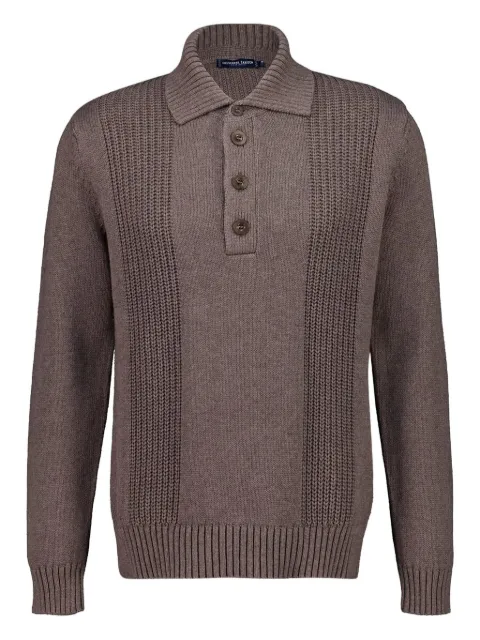 Frescobol Carioca Romano long-sleeves polo Brown 2711905