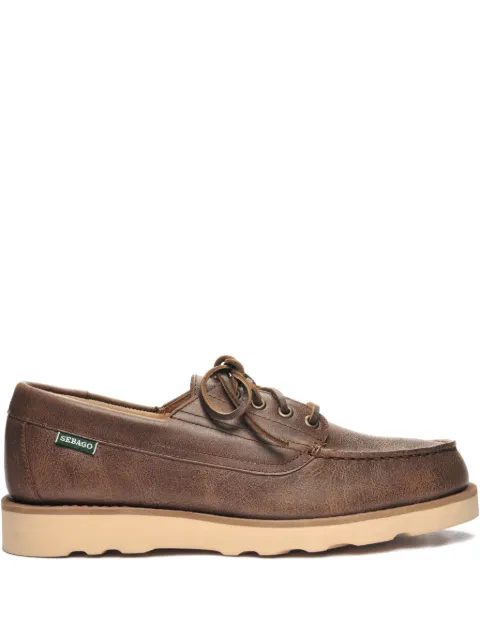 Sebago lace-up flat boat shoes Brown 75121CW