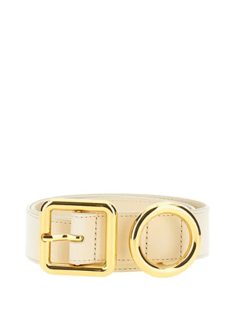 Jacquemus geometric-buckle leather belt Neutrals BEW00016AC01C02