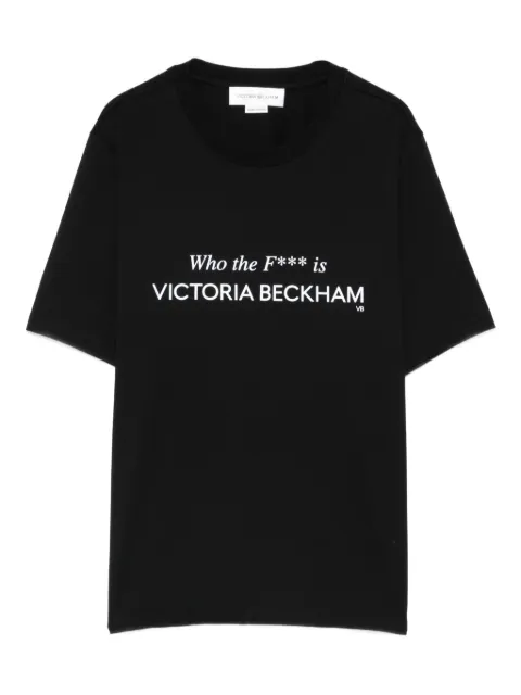 Victoria Beckham cotton T-shirt Black 1424JTS005949A