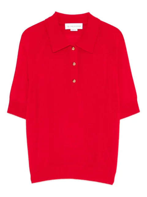 Victoria Beckham short-sleeves polo top Red 1126KTP007013A