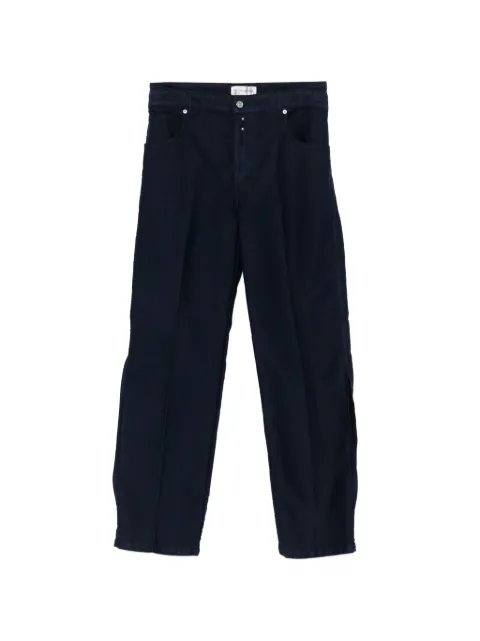 Victoria Beckham split-detail trousers Blue 1126DJE006997A