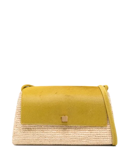 KHAITE Audrey raffia cross body bag Neutrals H3036732