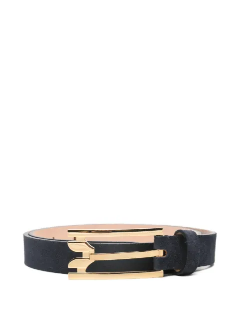 Victoria Beckham pin-buckle suede belt Blue 1126ABL007163A