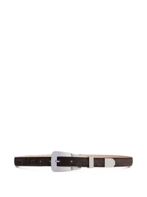 KHAITE small Lucca suede belt Brown 10128726950
