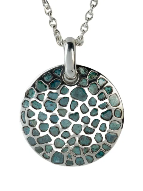 Parts of Four Disk diamond necklace Silver 23282PABDIA