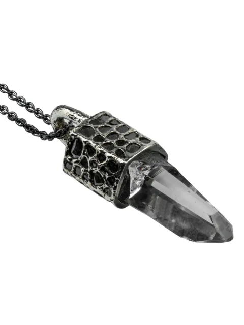 Parts of Four pavé talisman necklace Silver K40KA10KWDIALEM