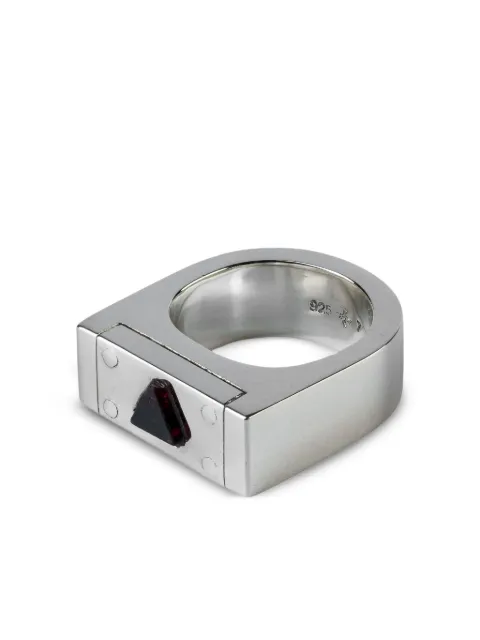 Parts of Four Plate spinel ring Silver 20143PASPL