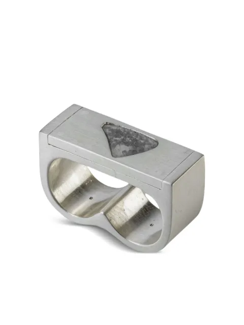 Parts of Four Plate Double diamond ring Silver 71415MADIA