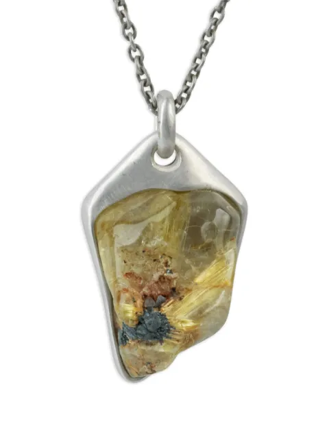 Parts of Four Halos rutilated quartz necklace Silver K350DARQ