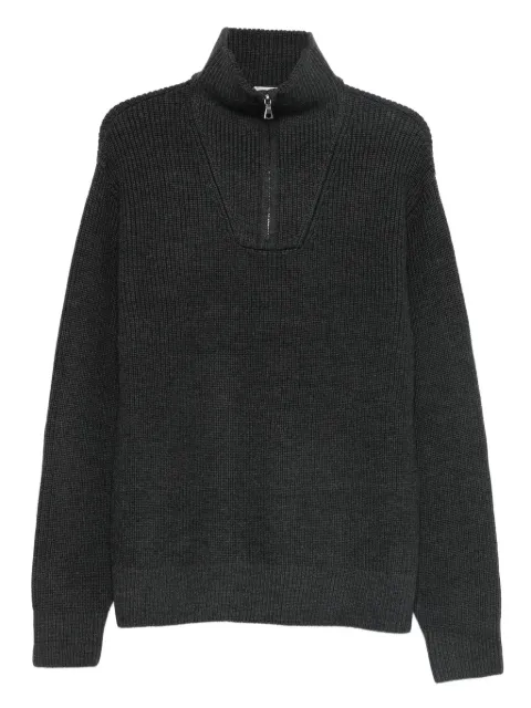 Officine Generale half-zip sweater Grey W25MKNT314