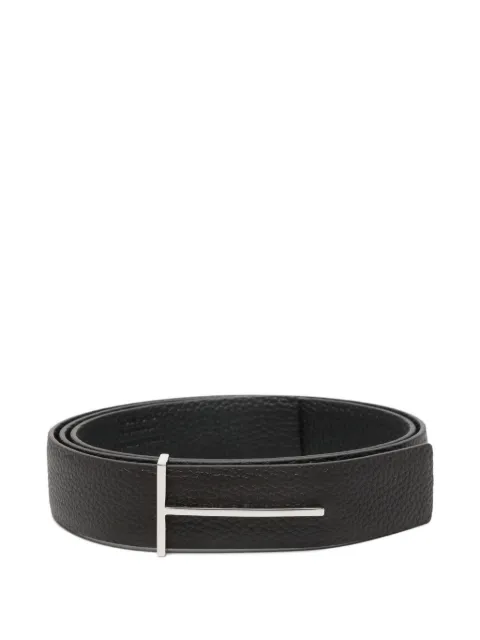 TOM FORD T-buckle leather reversible belt Brown TB330LCL236S