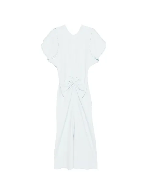 Victoria Beckham gathered-waist midi dress Blue 1126WDR005227A