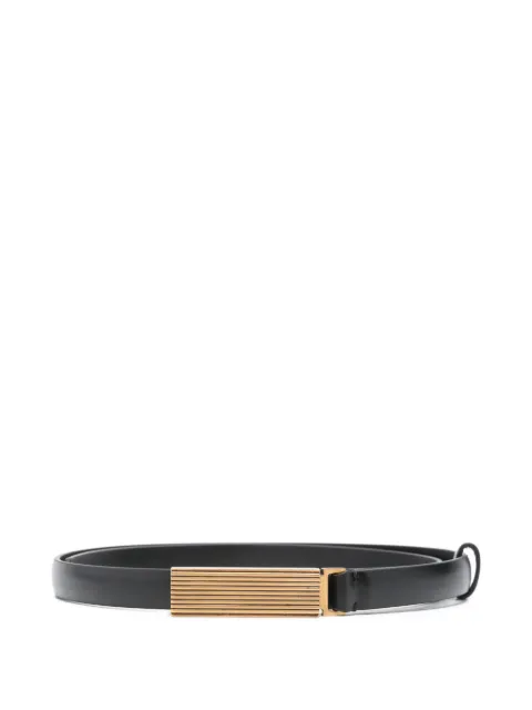 KHAITE Empire antique-gold-hardware belt Black 10125763
