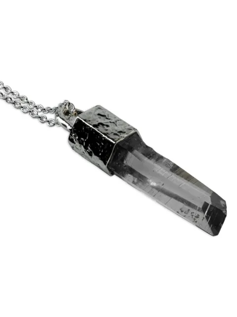 Parts of Four lemurian quartz talisman necklace Silver K368PA10KWLEM