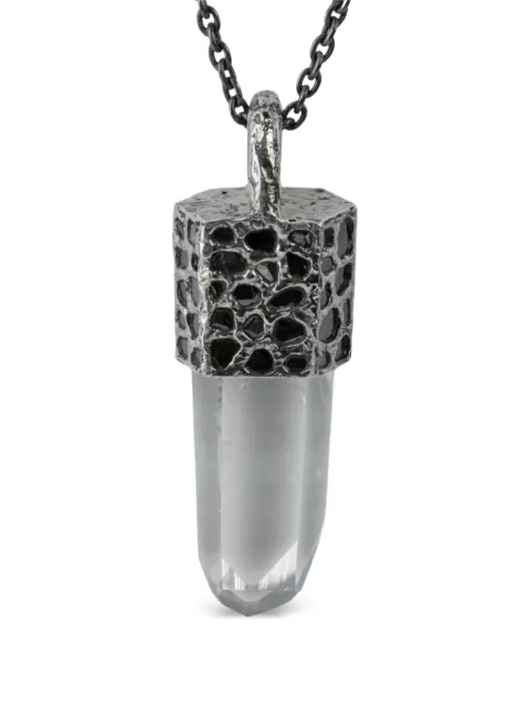 Parts of Four pavé talisman necklace Silver K39KA10KWDIALEM