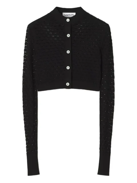 Lanvin openwork cardigan Black RWCA0012K076H25
