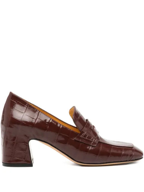 Madison Maison 60mm Moc Croc pumps Brown MD300