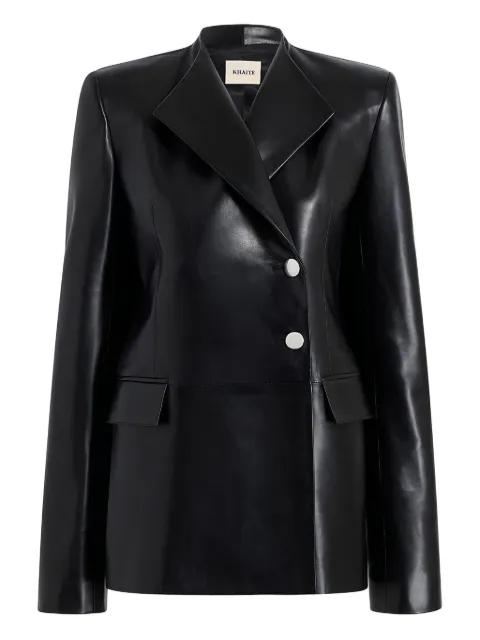 KHAITE button lambskin jacket Black 6195960200