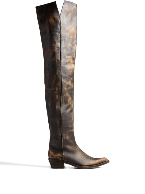 KHAITE Clive over-the-knee boots Brown F1114944482
