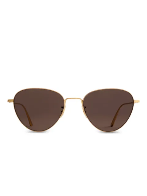 KHAITE triangular-frame sunglasses Gold 0OV1357S53327
