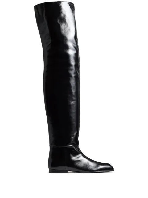 KHAITE Colt over-the-knee boots Black F1108943200