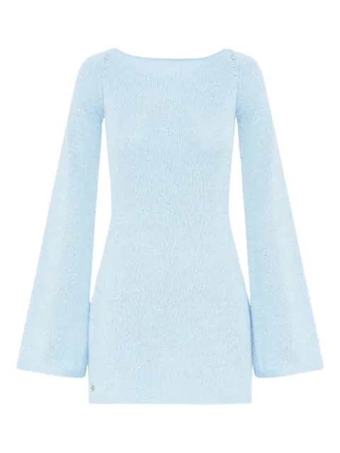 Asta Resort Audette backless mini dress Blue R24AMDI