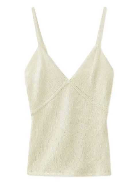 Asta Resort Carolina v-neck top Neutrals ARSS24CACI