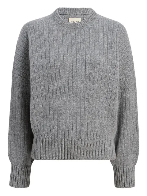 KHAITE ribbed sweater Grey 18015650460