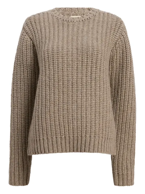 KHAITE Natt ribbed sweater Brown 18033664992