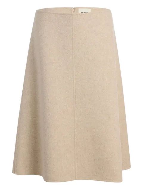 KHAITE Renta A-line skirt Neutrals 4165611903