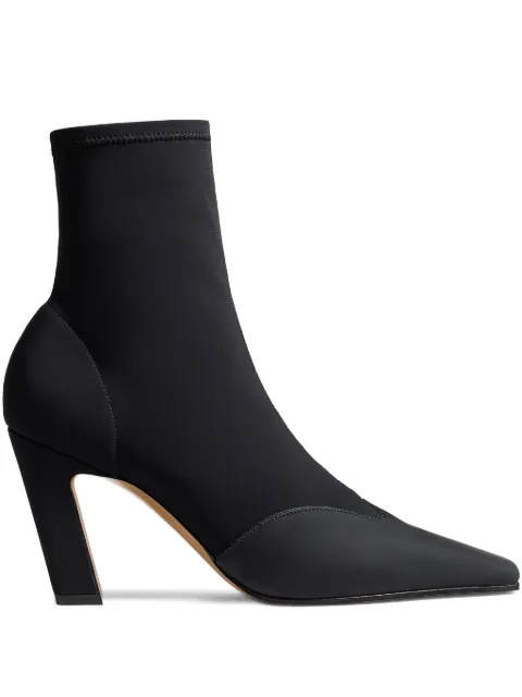 KHAITE 85mm Nevada pointed-toe heeled boots Black F1067972200