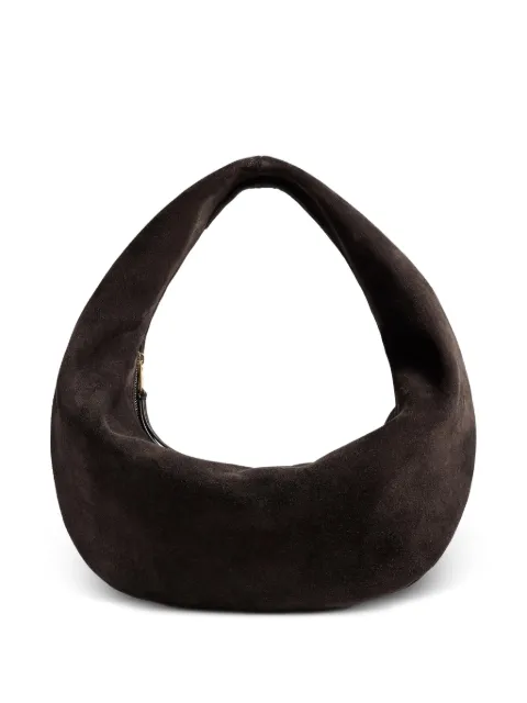 KHAITE Olivia suede top-handle shoulder bag Brown H6015726950